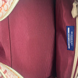 Burberry Blue Label Pink Multi Logo Bowler Bag