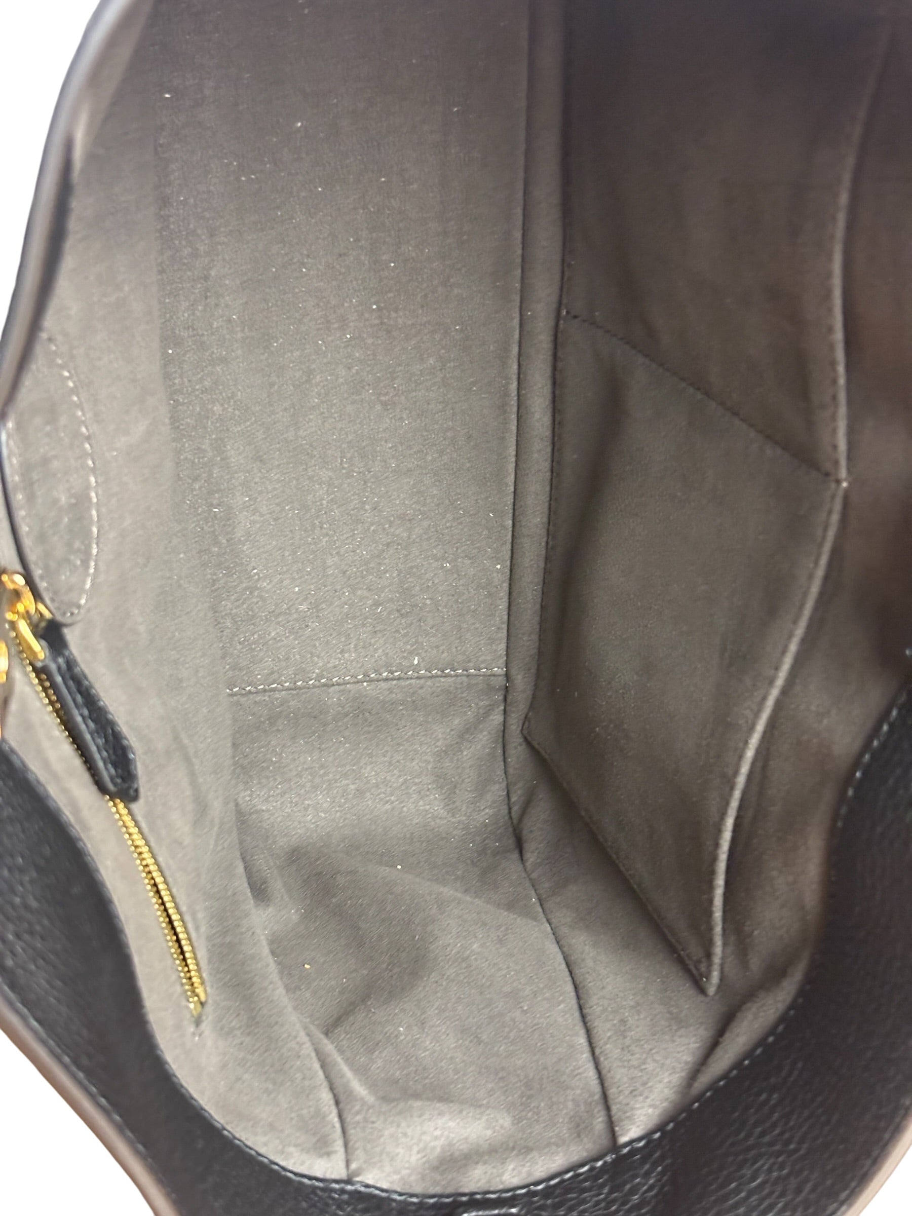 Fendi Black Leather Small FF Tote Two-Way Bag