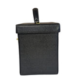 Chanel Black Caviar Leather Vanity Train Case 1995