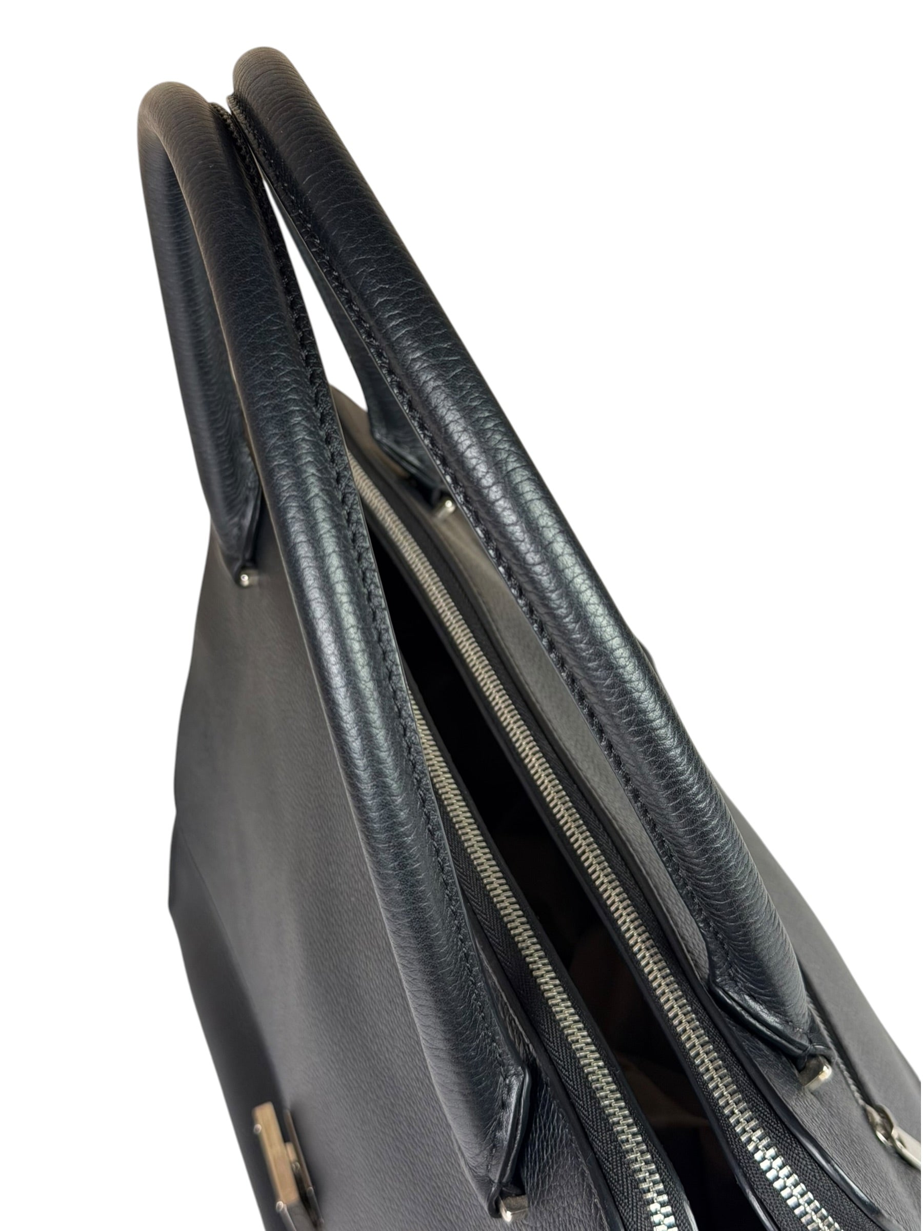 Celine Black Leather/Suede Trapeze Medium Handbag