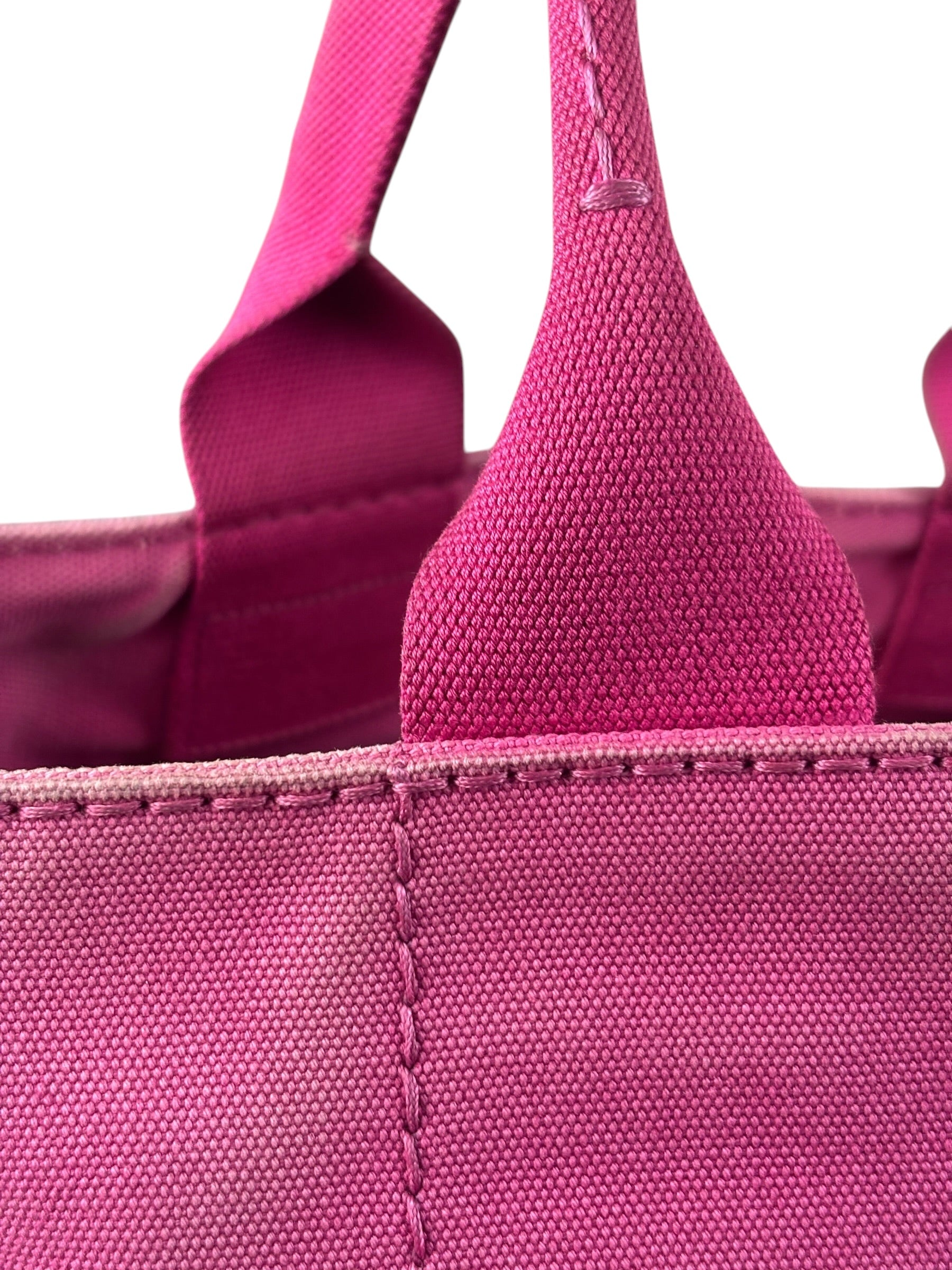 Prada Vintage Pink M Canapa Tote