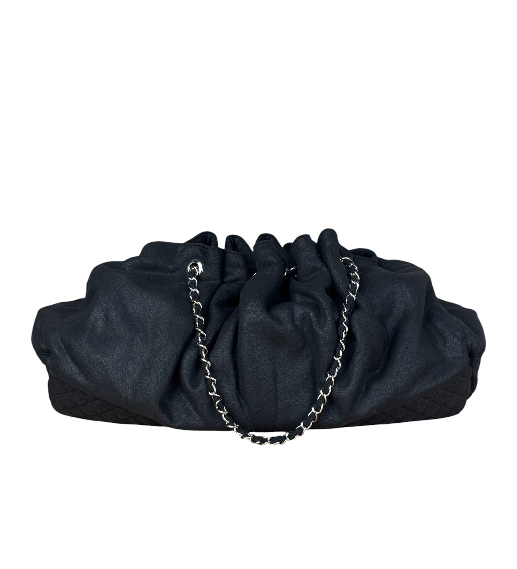Chanel Black Melrose Cabas Hobo Bag - 1987