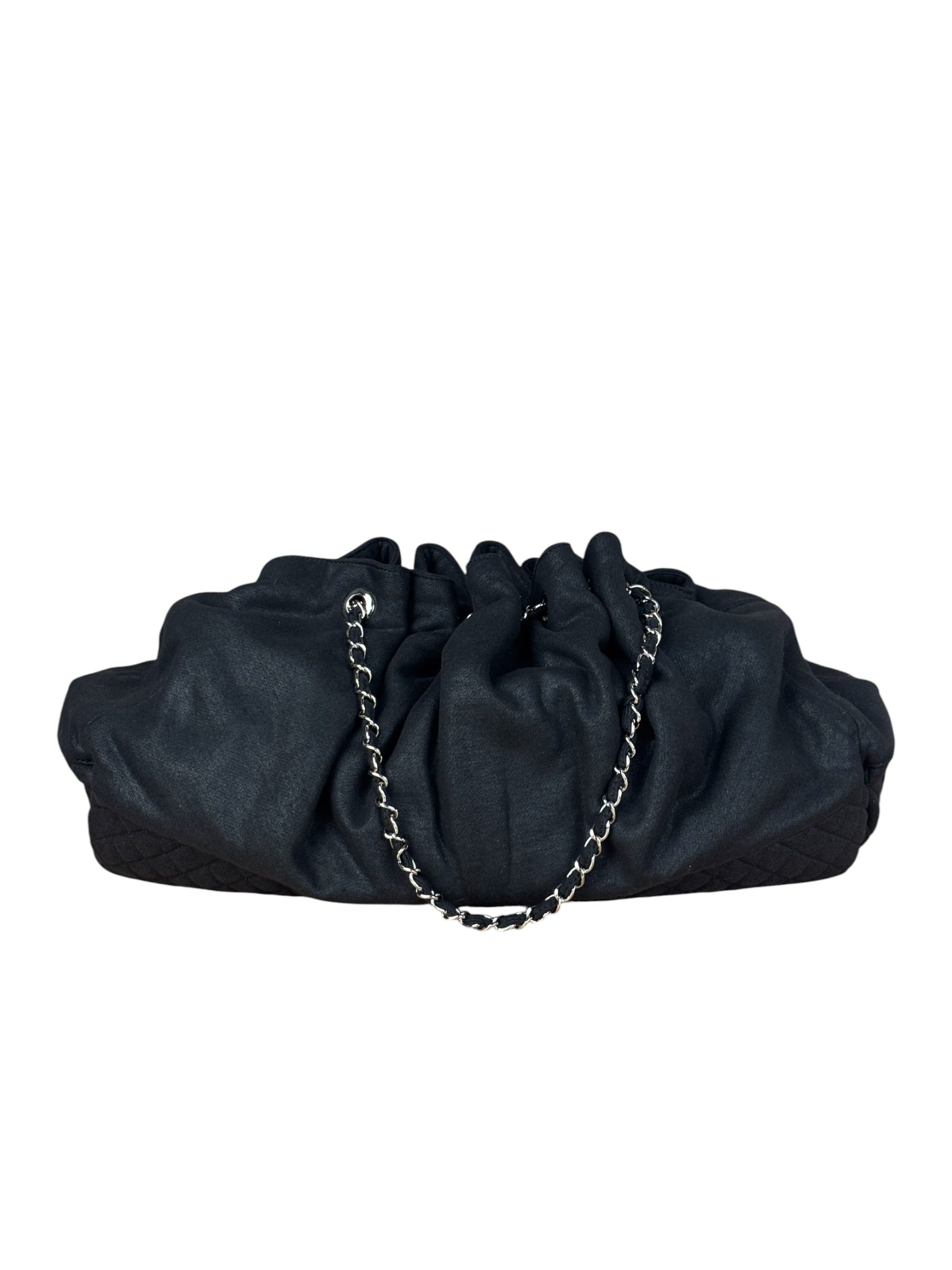 Chanel Black Melrose Cabas Hobo Bag - 1987