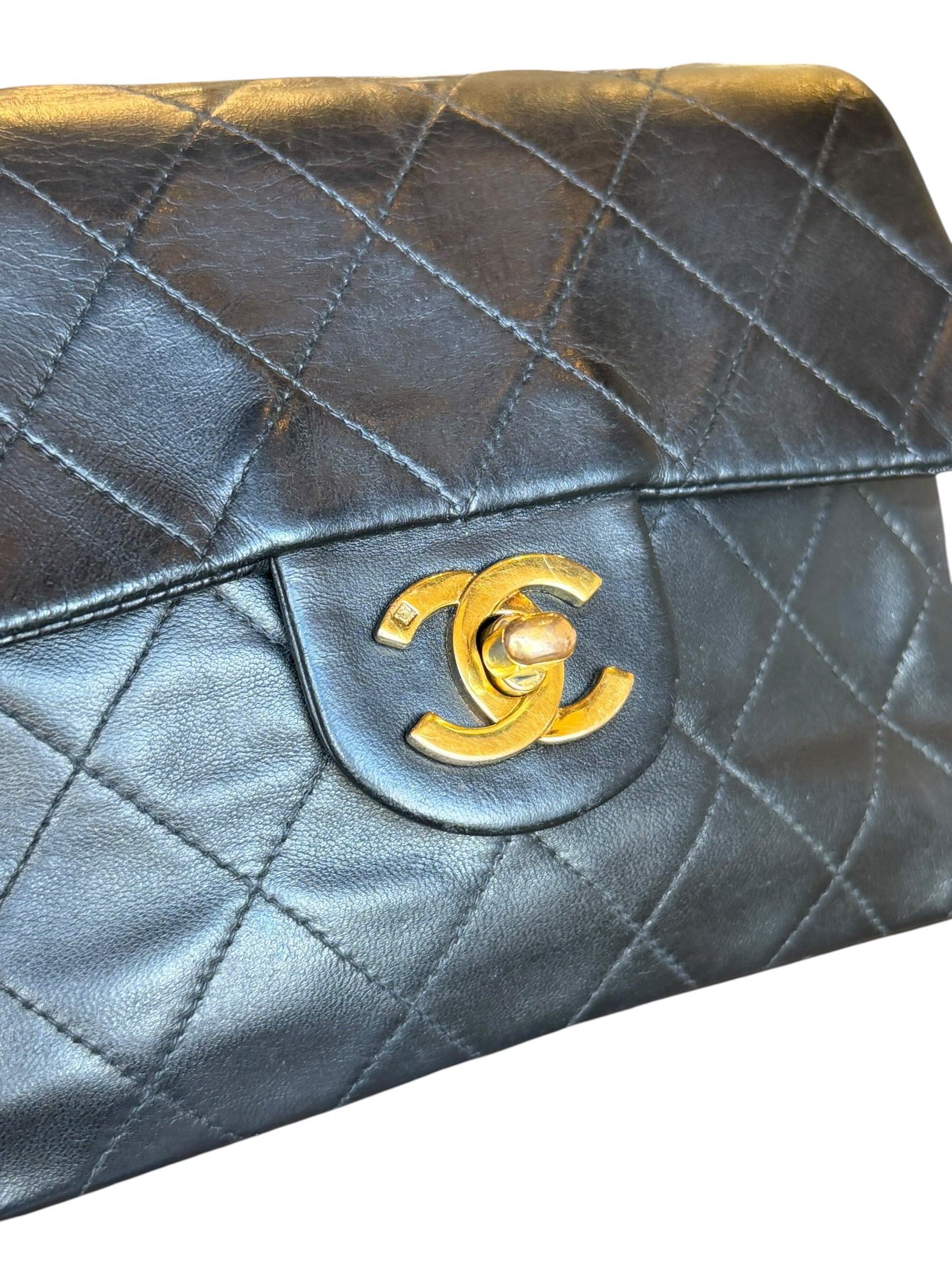 Chanel Black Leather Classic Mini Flap Bag ‘94-‘96