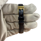 Gucci 2000L Champagne Dial Black Strap