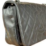 Chanel Black Leather Ultimate Stitch Single Flap Bag 2010