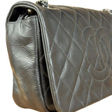 Chanel Black Leather Ultimate Stitch Single Flap Bag 2010