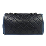 Chanel Paris-Salzburg Blue Bicolor Quilted Flap Bag 2014