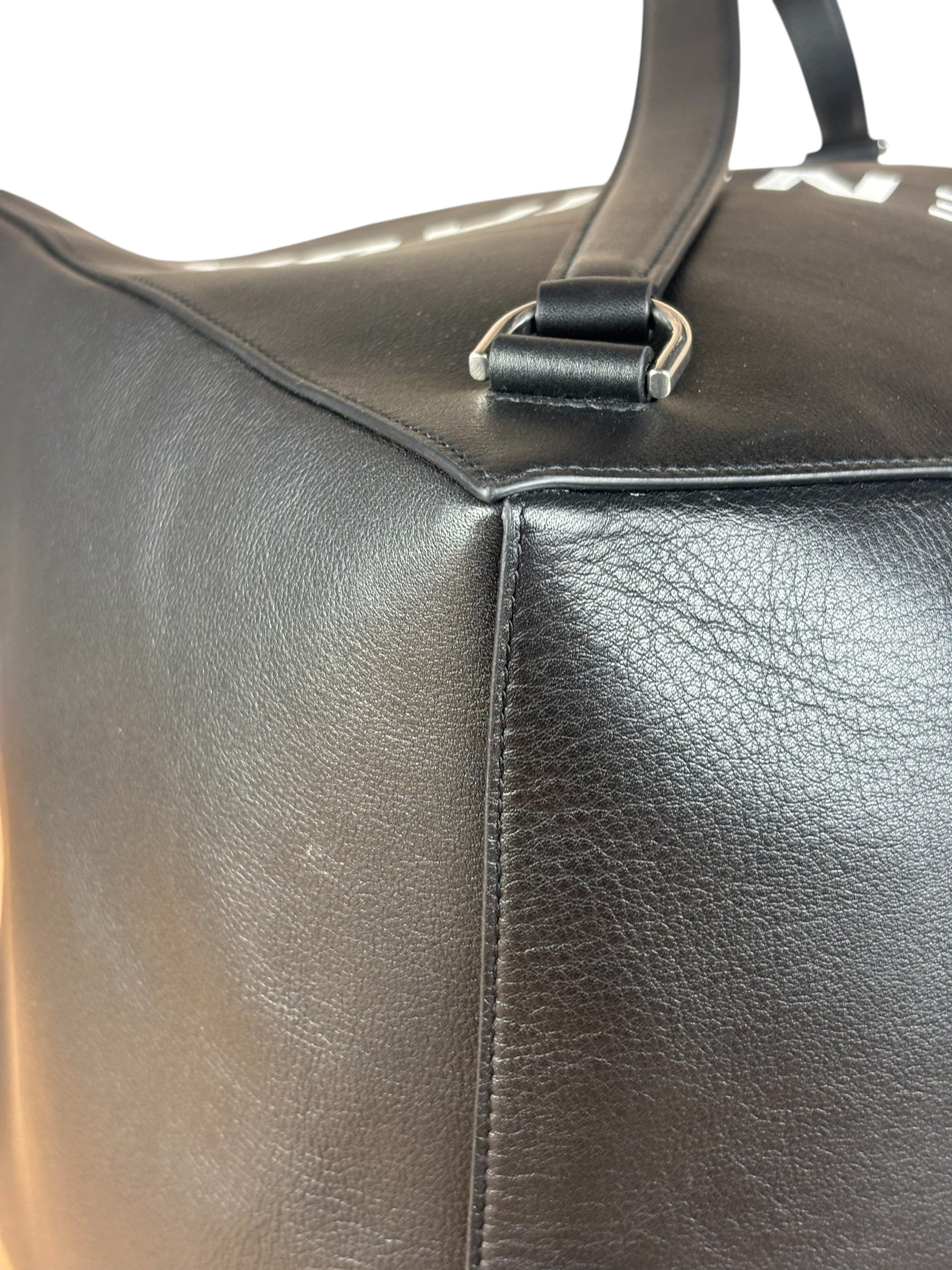Balenciaga Black Leather Giant Box Bag