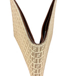 Fendi Beige FF Jacquard Bi-Fold Wallet