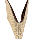 Fendi Beige FF Jacquard Bi-Fold Wallet