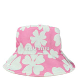 Miu Miu Pink Floral Canvas Bucket Hat