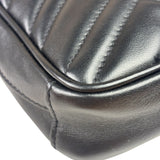 Gucci Black Leather Vertical Marmont Phone Crossbody Bag
