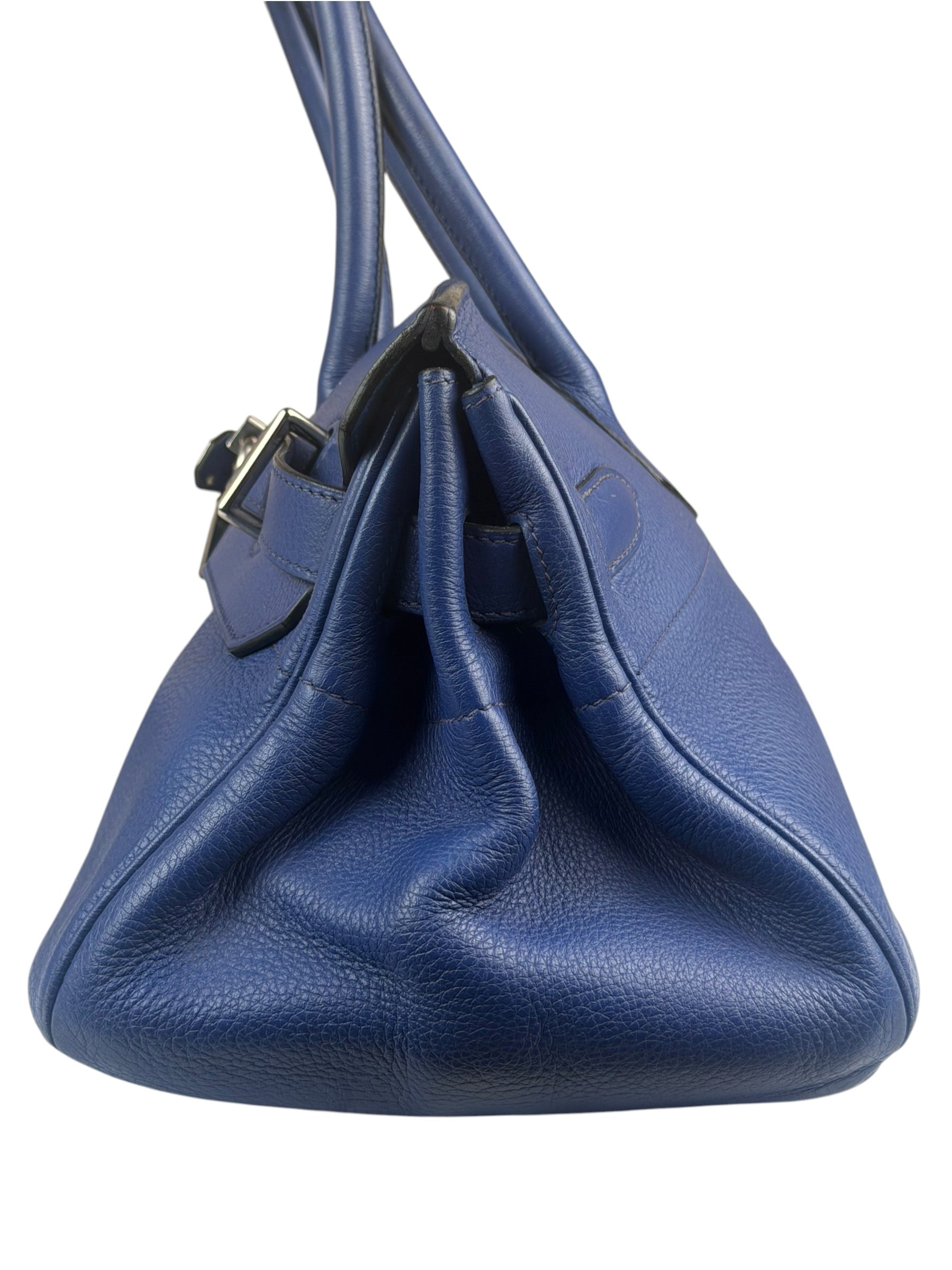 Hermes Blue Clemence Leather JPG Birkin 42 Palladium 2006