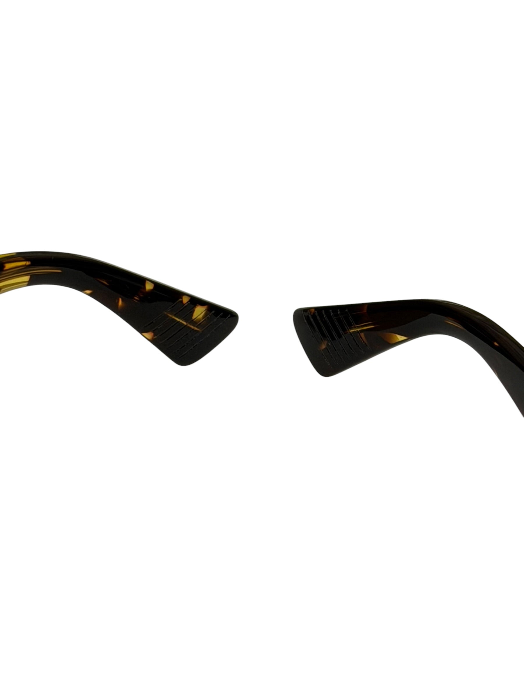 Bottega Veneta Tortoise Brown Cat-Eye Sunglasses