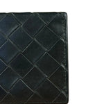 Bottega Veneta Black Intreccio Leather Coin Wallet