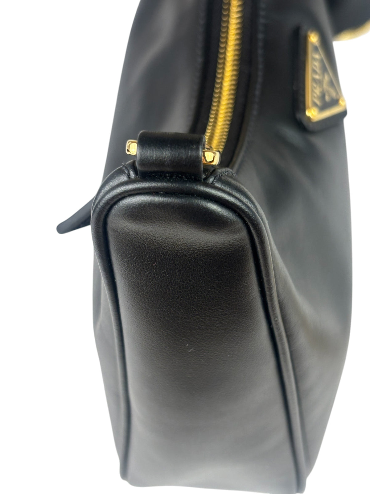 Prada Black Saffiano Leather Re-Edition Two-Way Bag