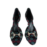 Gucci Vintage Horsebit Open Toe Pumps