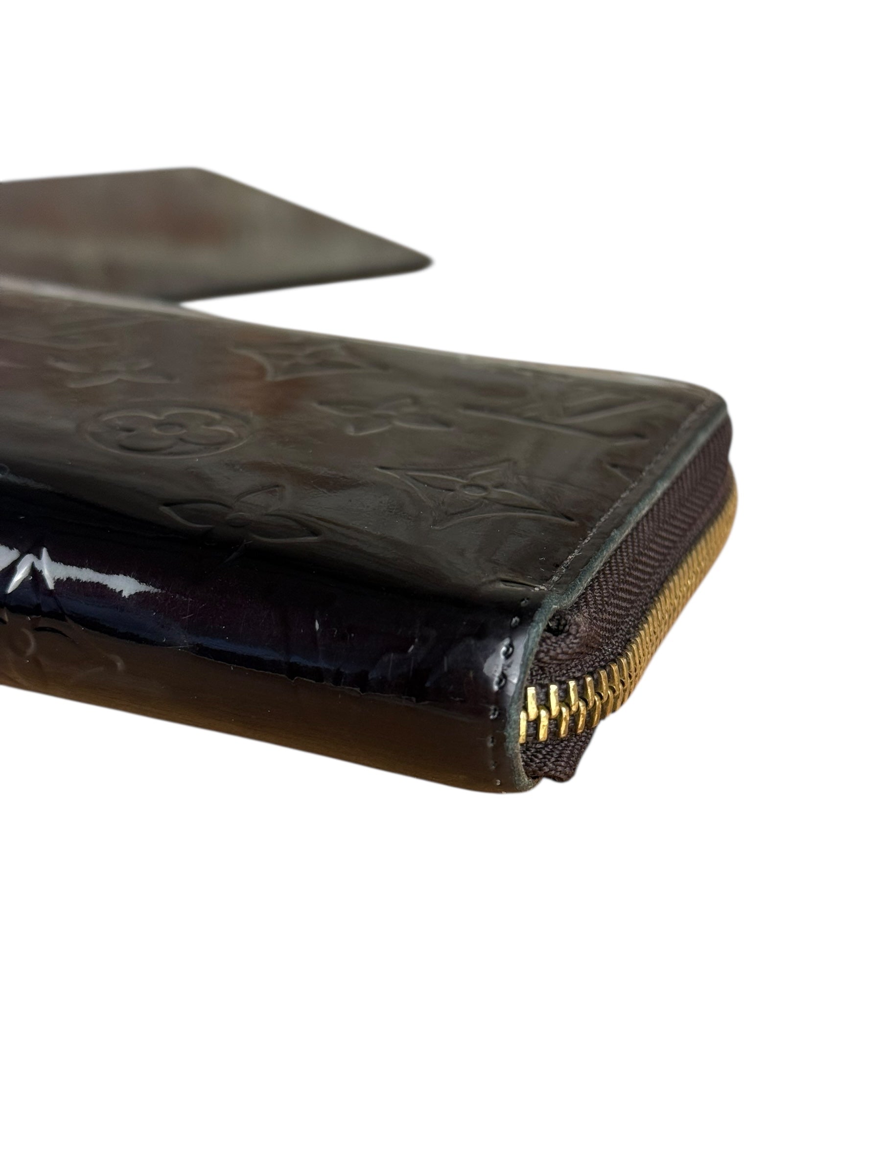 Louis Vuitton Monogram Vernis Amarante Long Zippy Wallet