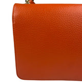 Gucci Orange Leather Small Dollar Interlocking G Shoulder Bag
