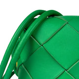 Bottega Veneta Small Green Intrecciato Cassette Camera Bag