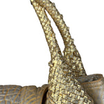 Fendi Metallic Gold Spy Shoulder Bag