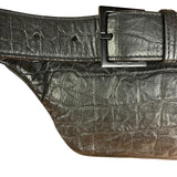 Saint Laurent Crocodile Embossed Marsupio Belt Bag
