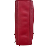 Balenciaga Red Leather Blackout City Two-Way Bag