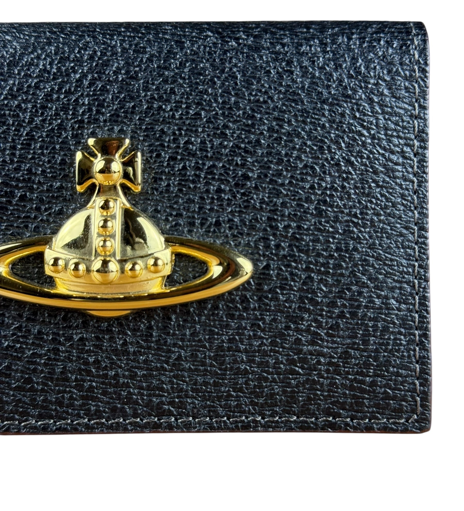 Vivienne Westwood Leather Orb Emblem Card Case