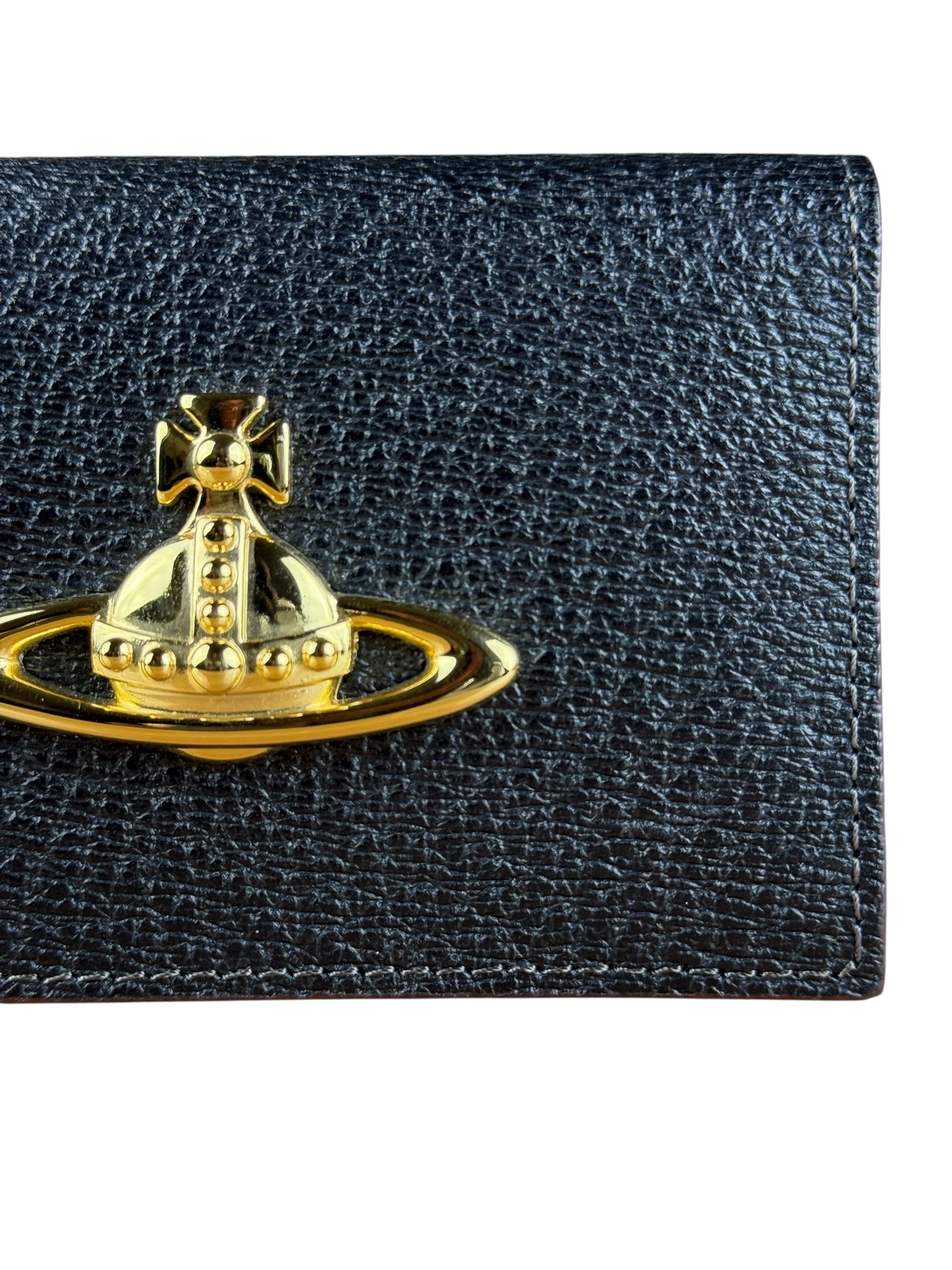 Vivienne Westwood Leather Orb Emblem Card Case