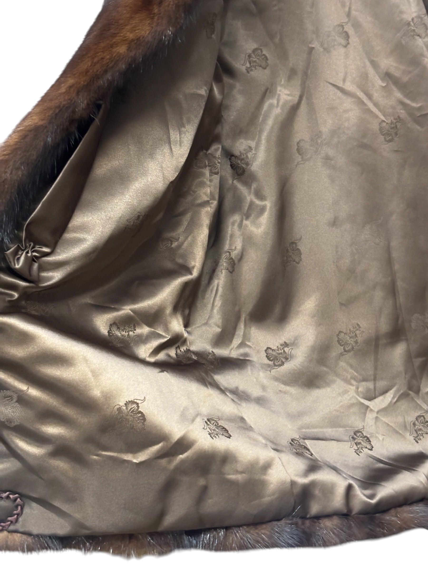 Mowus-M Vintage Brown Mink Fur Coat