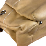Chanel Warm Beige Leather LAX Accordion Shoulder Bag 2003