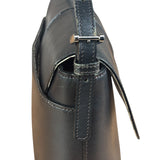 Burberry Vintage Black Leather Flap Shoulder Bag