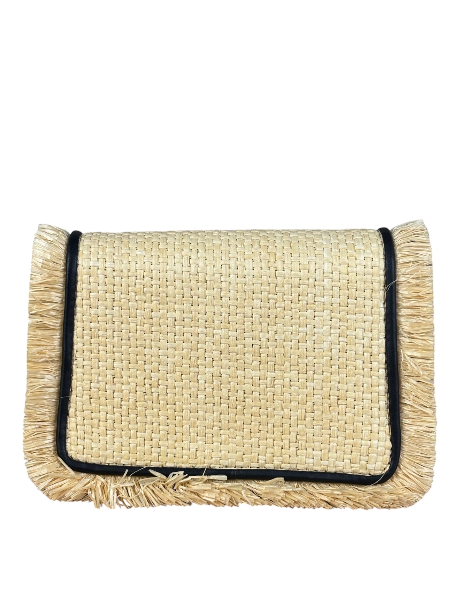 Bvlgari Serpenti Forever Mini Raffia Bag Beige