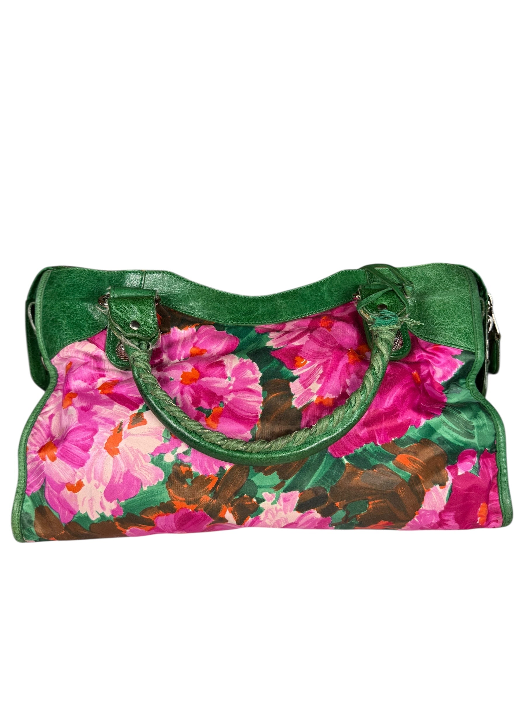 Balenicaga Floral Print Le City Bag