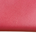Prada Vintage Pink Saffiano Leather Long Wallet