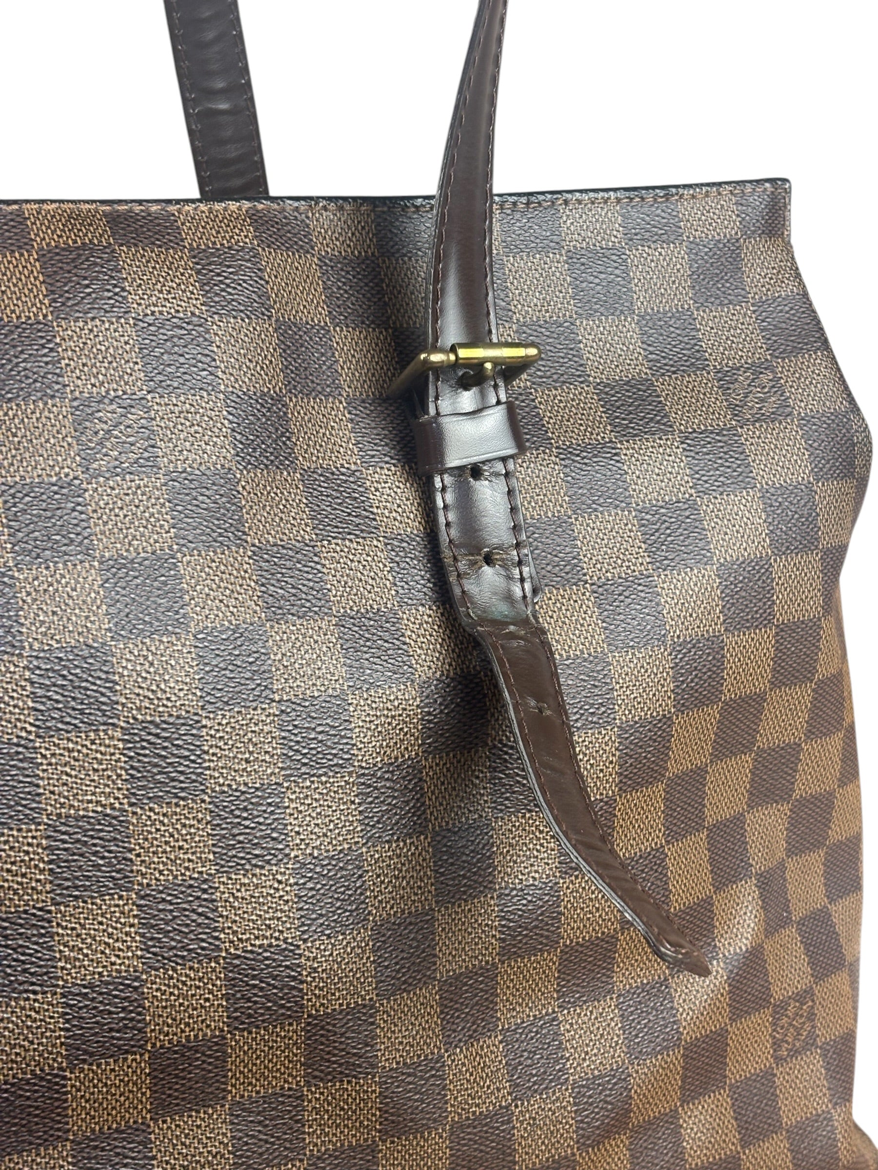Louis Vuitton Damier Ebene Columbine Shoulder/Tote Bag