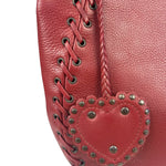 Christian Dior Red Leather Ethnic Hobo Bag