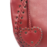 Christian Dior Red Leather Ethnic Hobo Bag