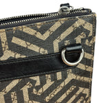 Gucci Beige/Black GG Caleido Web Zip Crossbody Bag