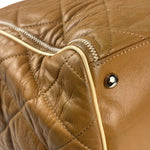 Chanel Camel Quilted Lambskin East-West Large Chain Tote 2008