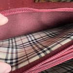 Burberry Vintage Leather Burgundy Handbag