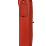 Coach Coral Red Leather Legacy Penny Shoulder Bag
