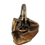 Loewe Vintage Metallic Brown Nappa Aire Hobo Tote Bag
