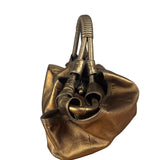Loewe Vintage Metallic Brown Nappa Aire Hobo Tote Bag