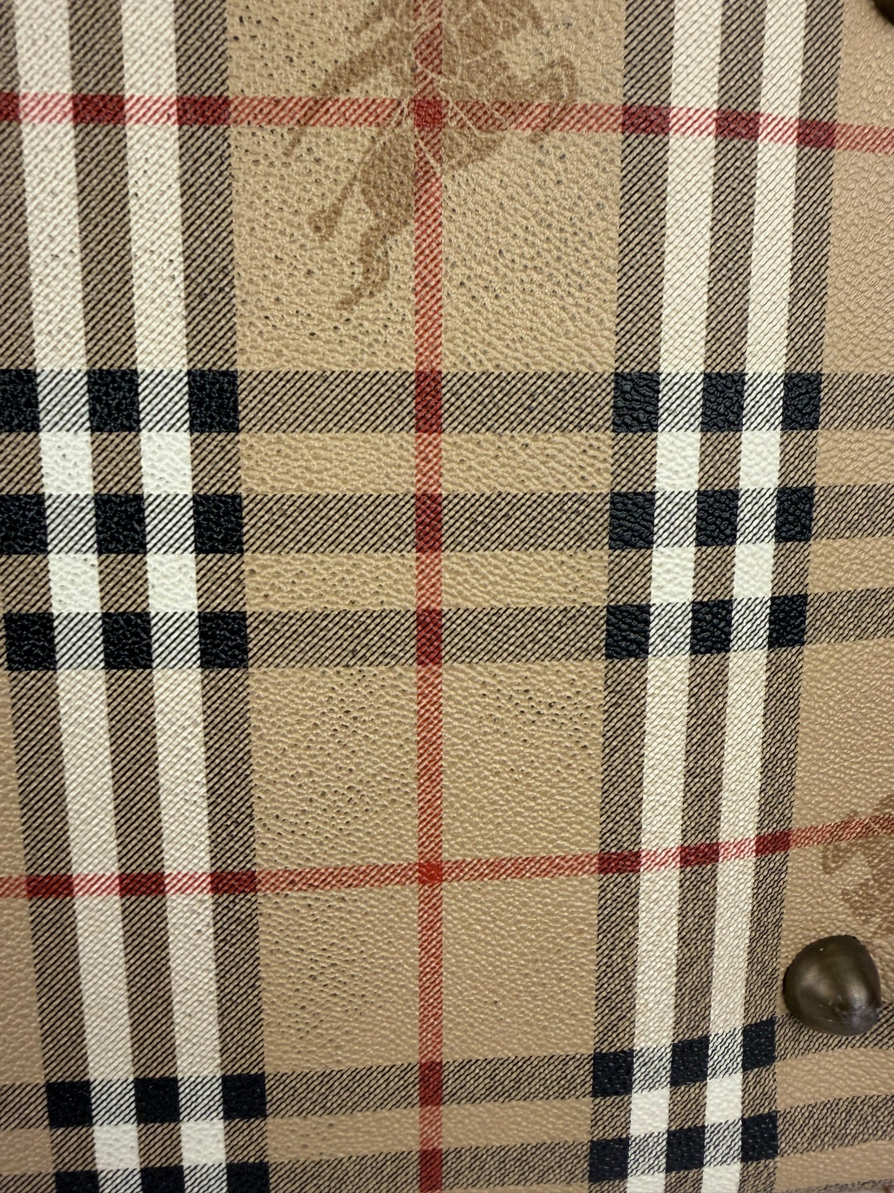 Burberry Vintage House Check Duffel Bag