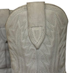 Isabel Marant White Distress Leather Western Boots