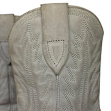 Isabel Marant White Distress Leather Western Boots