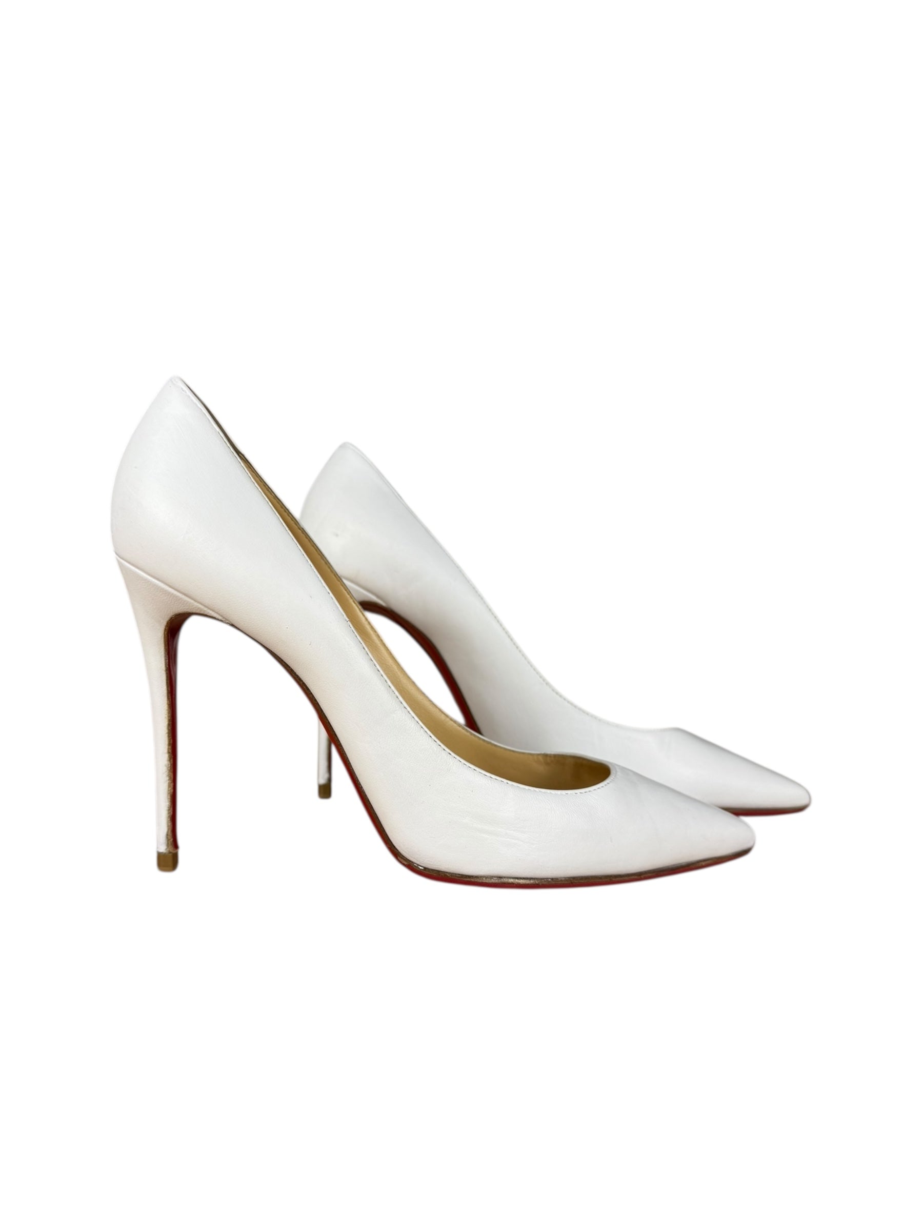Christian Louboutin Kate Pumps White Nappa Leather