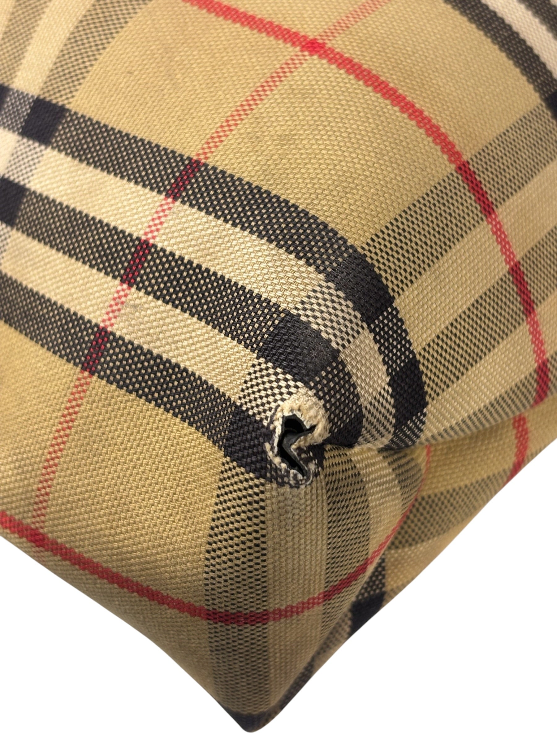 Burberry Vintage Nova Check Canvas Shoulder Tote